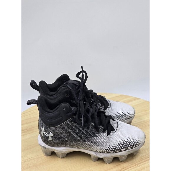 Under Armor Spotlight Fran 3.0 JR RM Football Cleats Youth Size 11k 3026344-001 - Picture 1 of 8